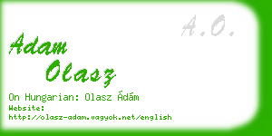 adam olasz business card